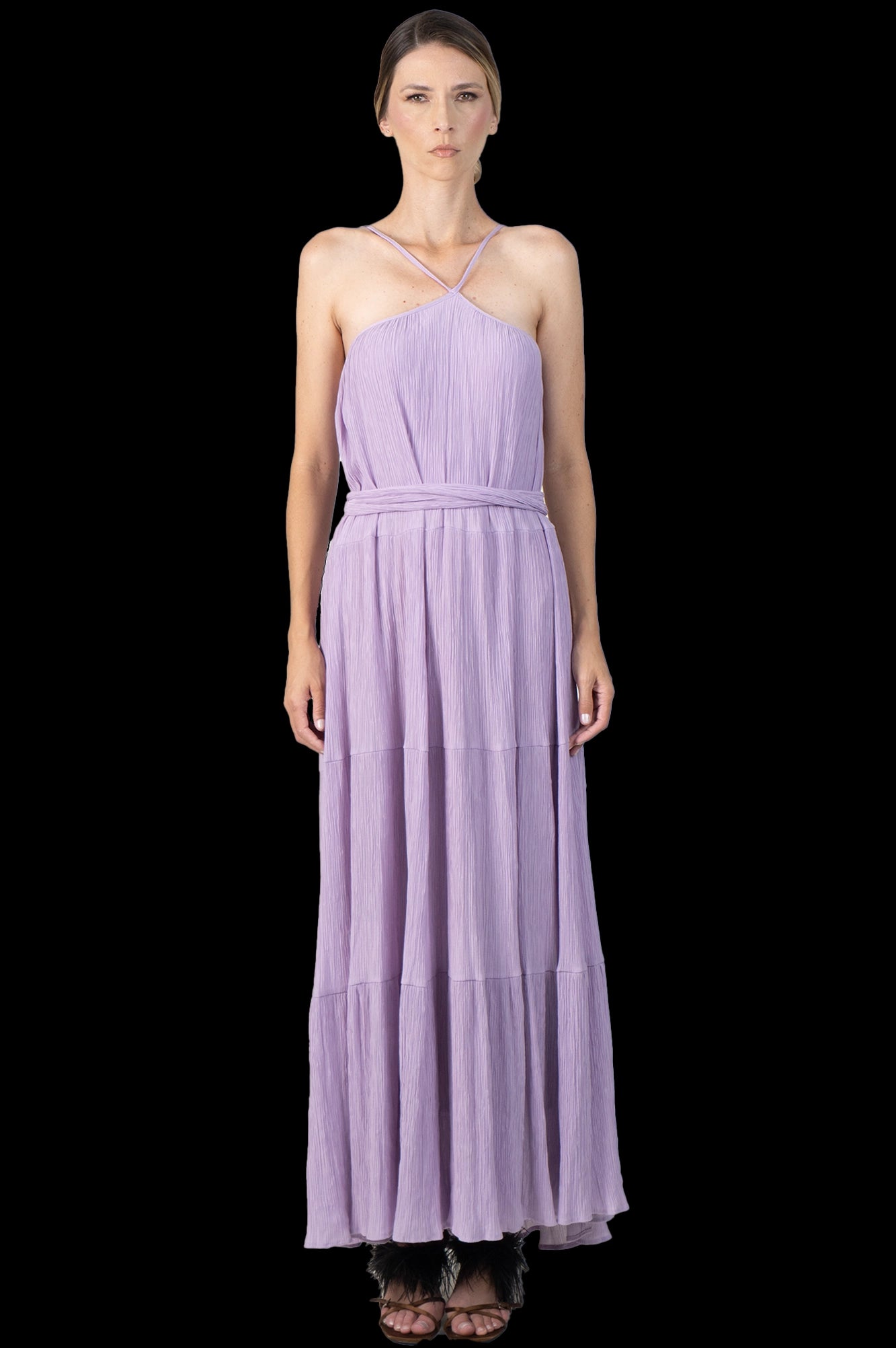 Vestido Lilás Textura