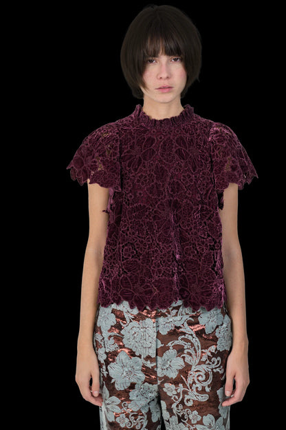 Blusa Vinho Textura Garimpo Adda