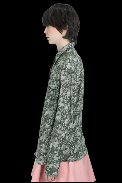 Camisa Color Estampada Tory Burch