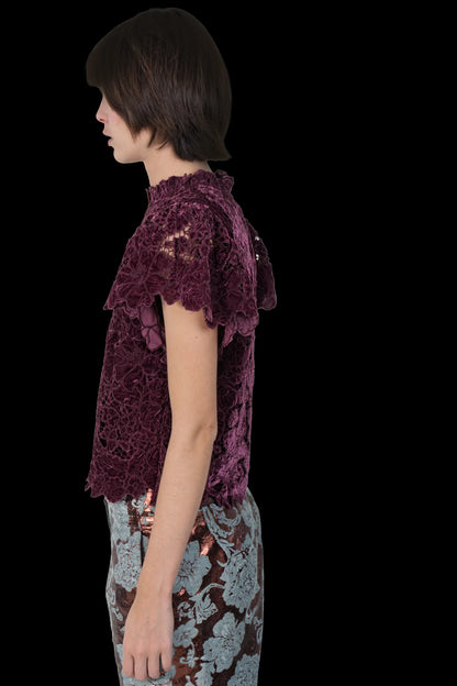 Blusa Vinho Textura Garimpo Adda