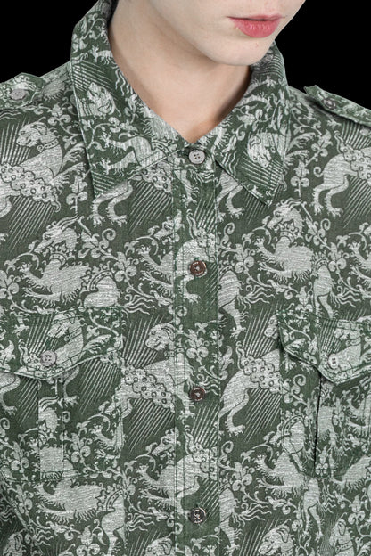 Camisa Color Estampada Tory Burch