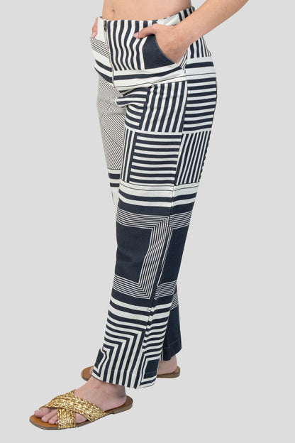 Calça Color Listrada Schutz