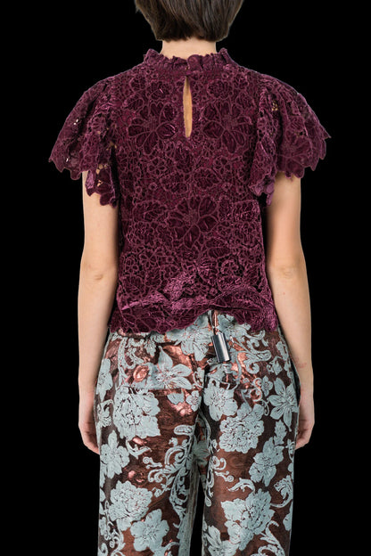 Blusa Vinho Textura Garimpo Adda