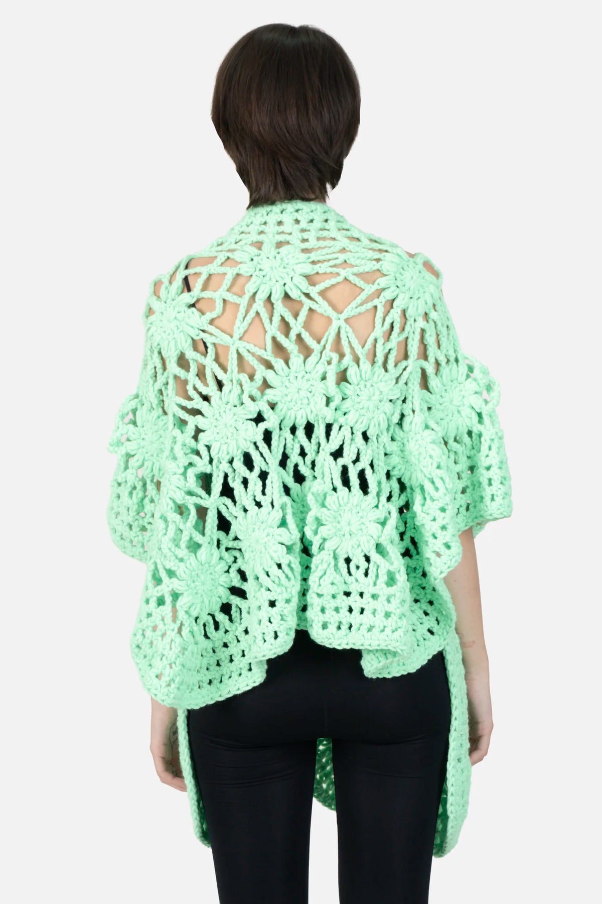 Casaqueto Verde Crochê ONG VALADARES