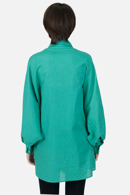 Camisa Verde Detalhe Mixed