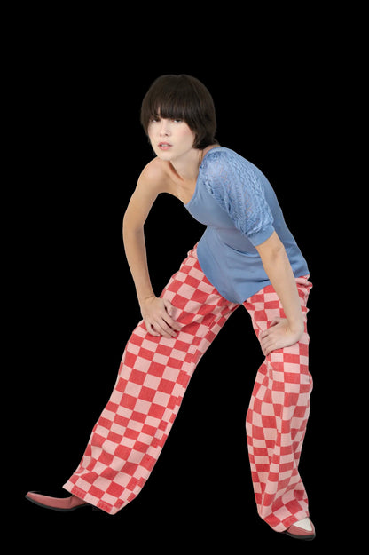 Calça Color Quadriculada Zara