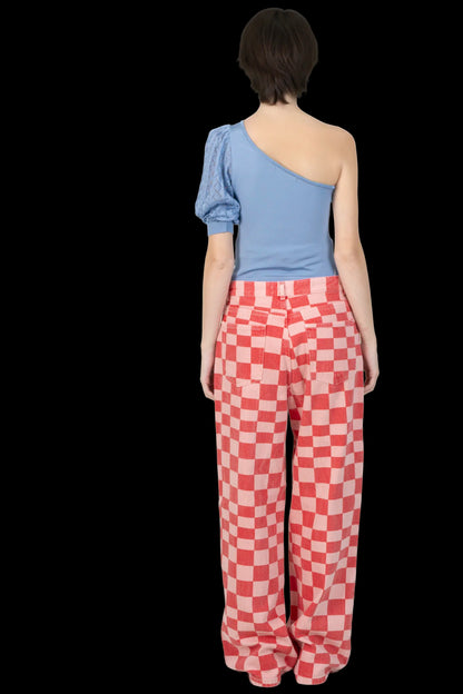 Calça Color Quadriculada Zara