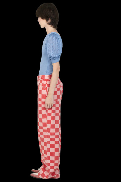 Calça Color Quadriculada Zara