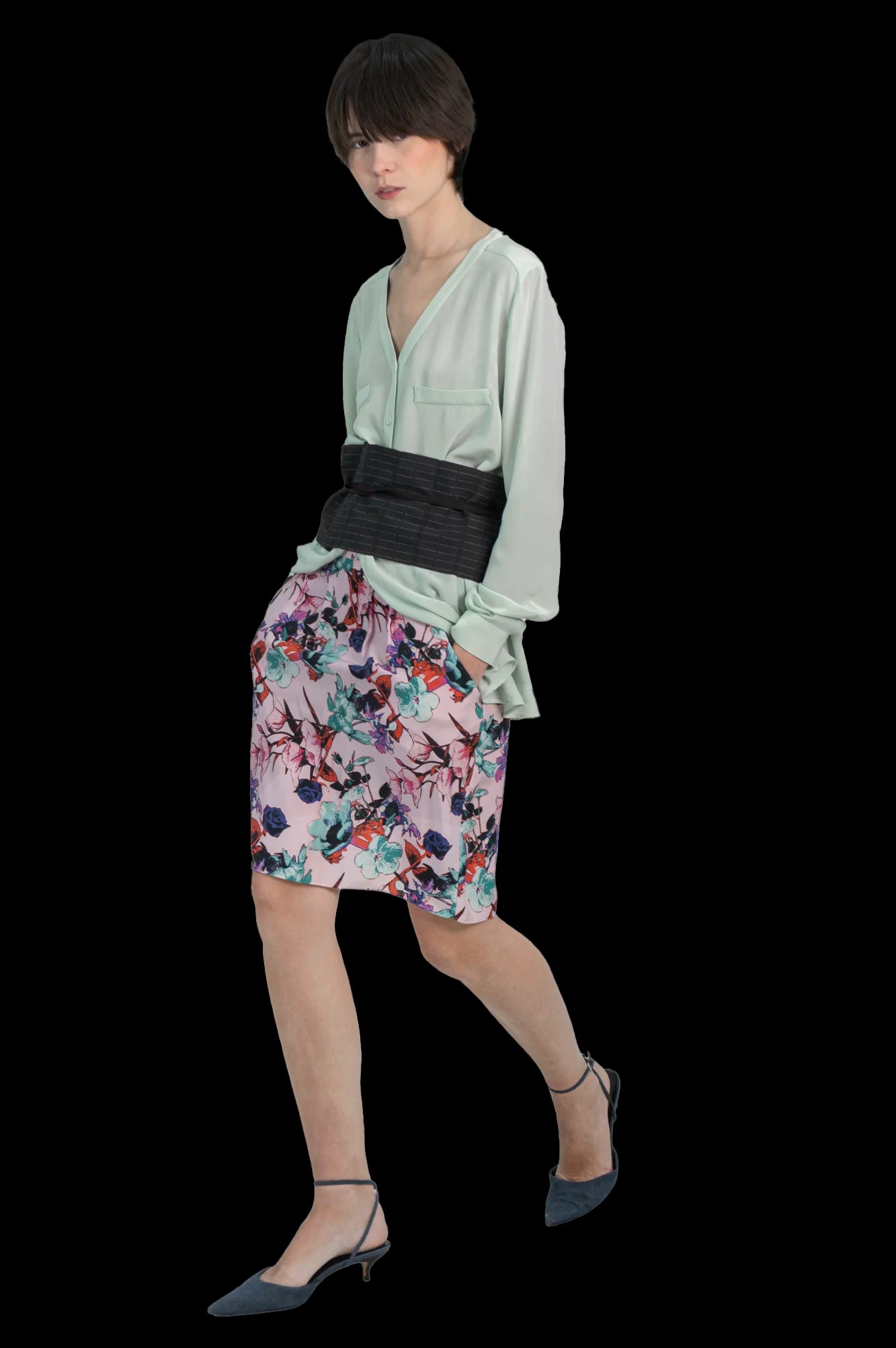 Saia Floral Seda
