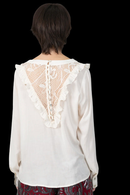 Camisa off Detalhe Carol Bassi