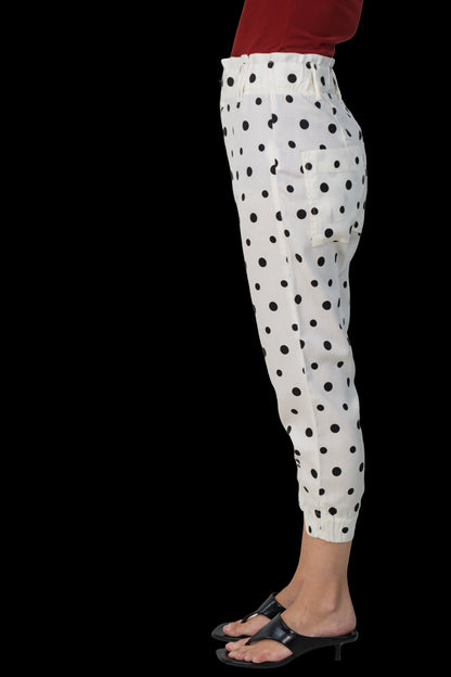 Calça Bicolor Poá Maria Filó