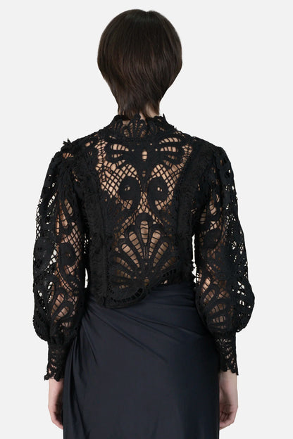 Casaqueto Preto Renda Zen