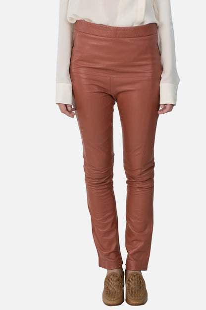 Calça Color Couro Paula Raia