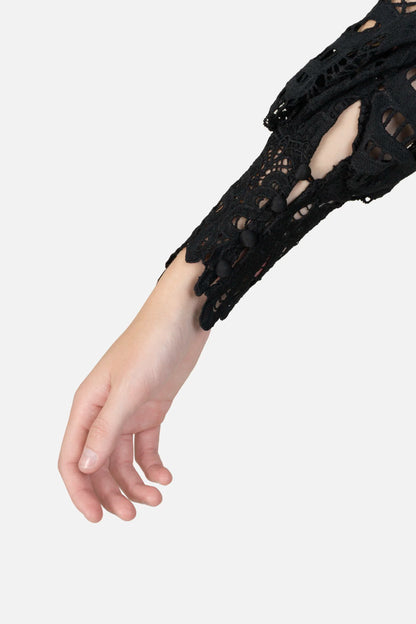 Casaqueto Preto Renda Zen