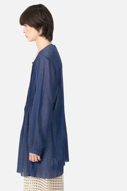 Blusa Azul Detalhe Animale