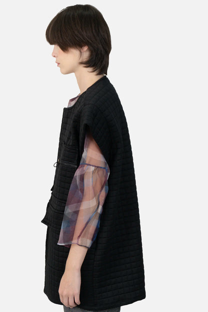 Colete Preto Textura Mixed