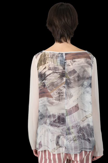 Blusa Color Seda Animale