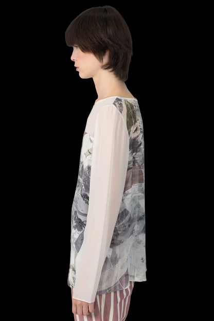 Blusa Color Seda Animale