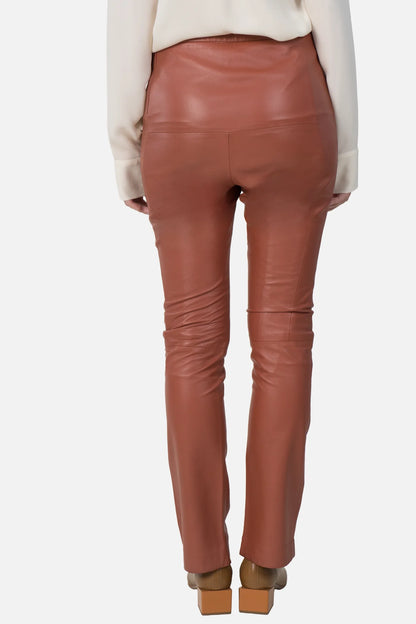 Calça Color Couro Paula Raia