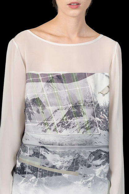 Blusa Color Seda Animale