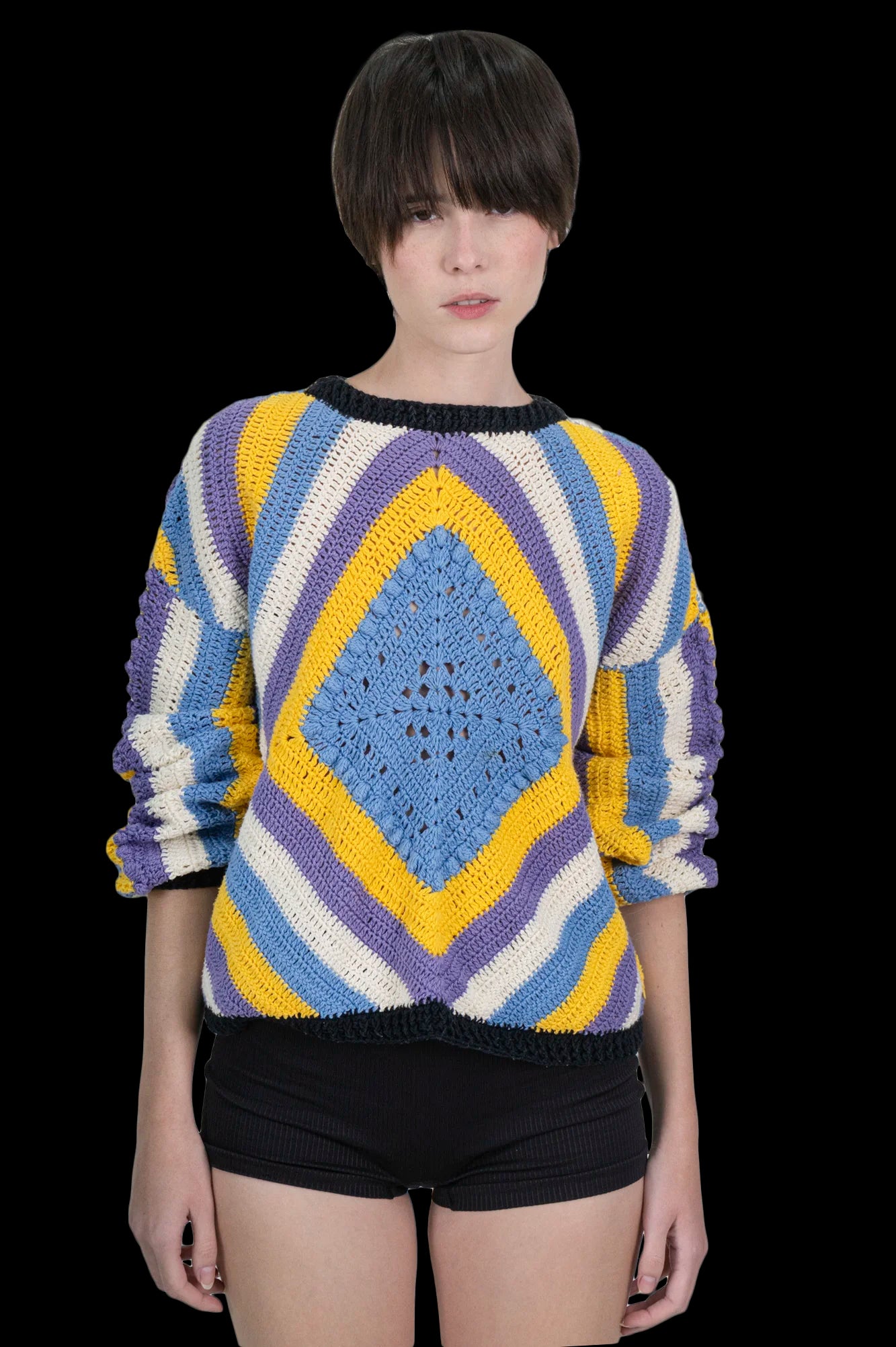 Blusa Color Crochê