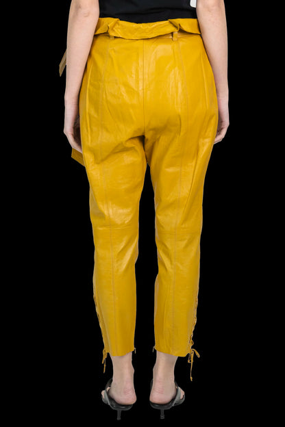 Calça Amarela Couro NK