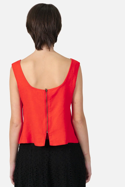 Cropped Laranja Detalhe Carol Bassi