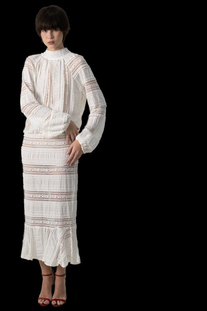 Vestido Branco Renda Mixed