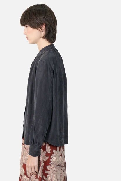 Camisa Cinza Seda Mixed