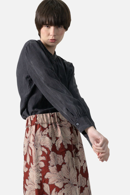 Camisa Cinza Seda Mixed