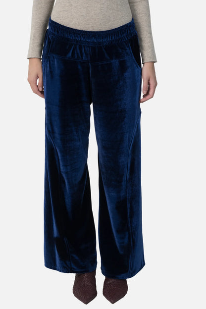 Calça Azul Veludo Garimpo Adda