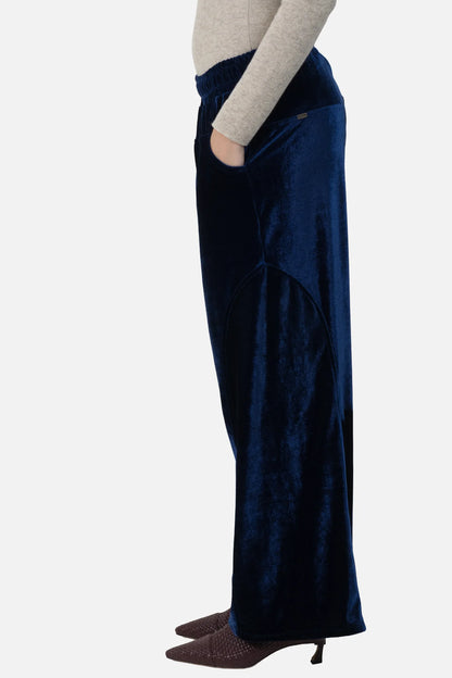 Calça Azul Veludo Garimpo Adda