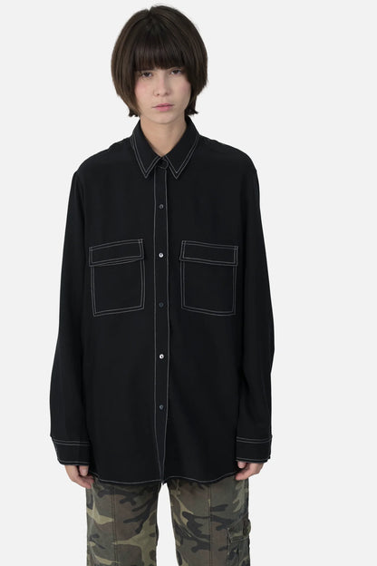 Camisa Preta Seda Lenny Niemeyer