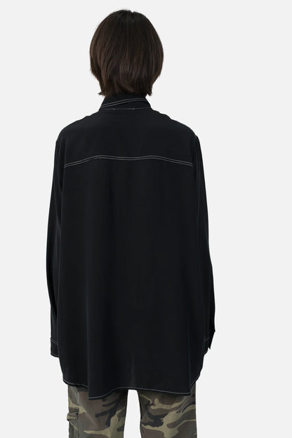 Camisa Preta Seda Lenny Niemeyer