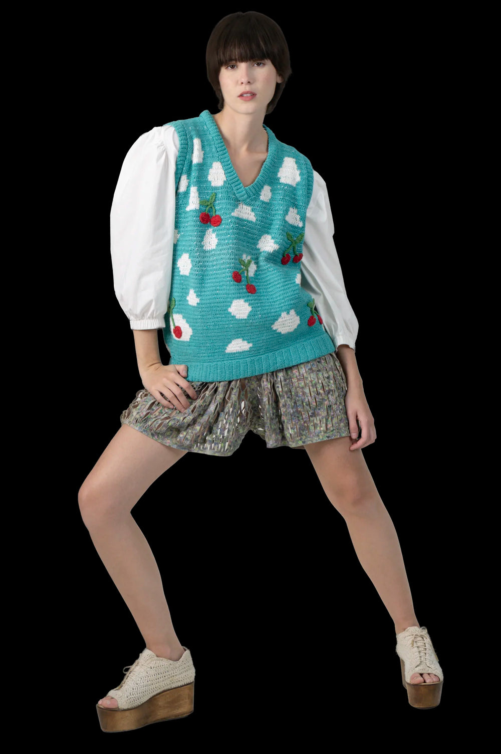 Colete Color Crochê