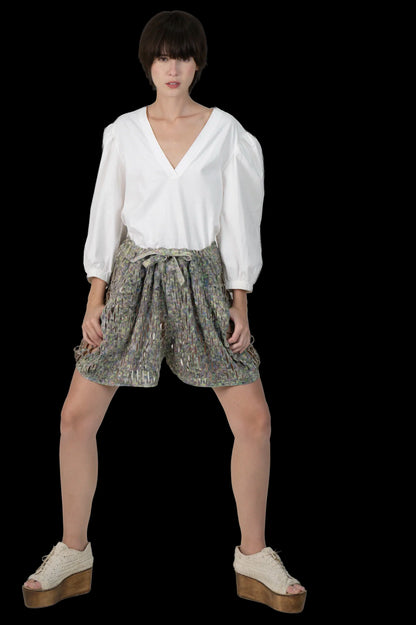Blusa Branca Detalhe Mixed