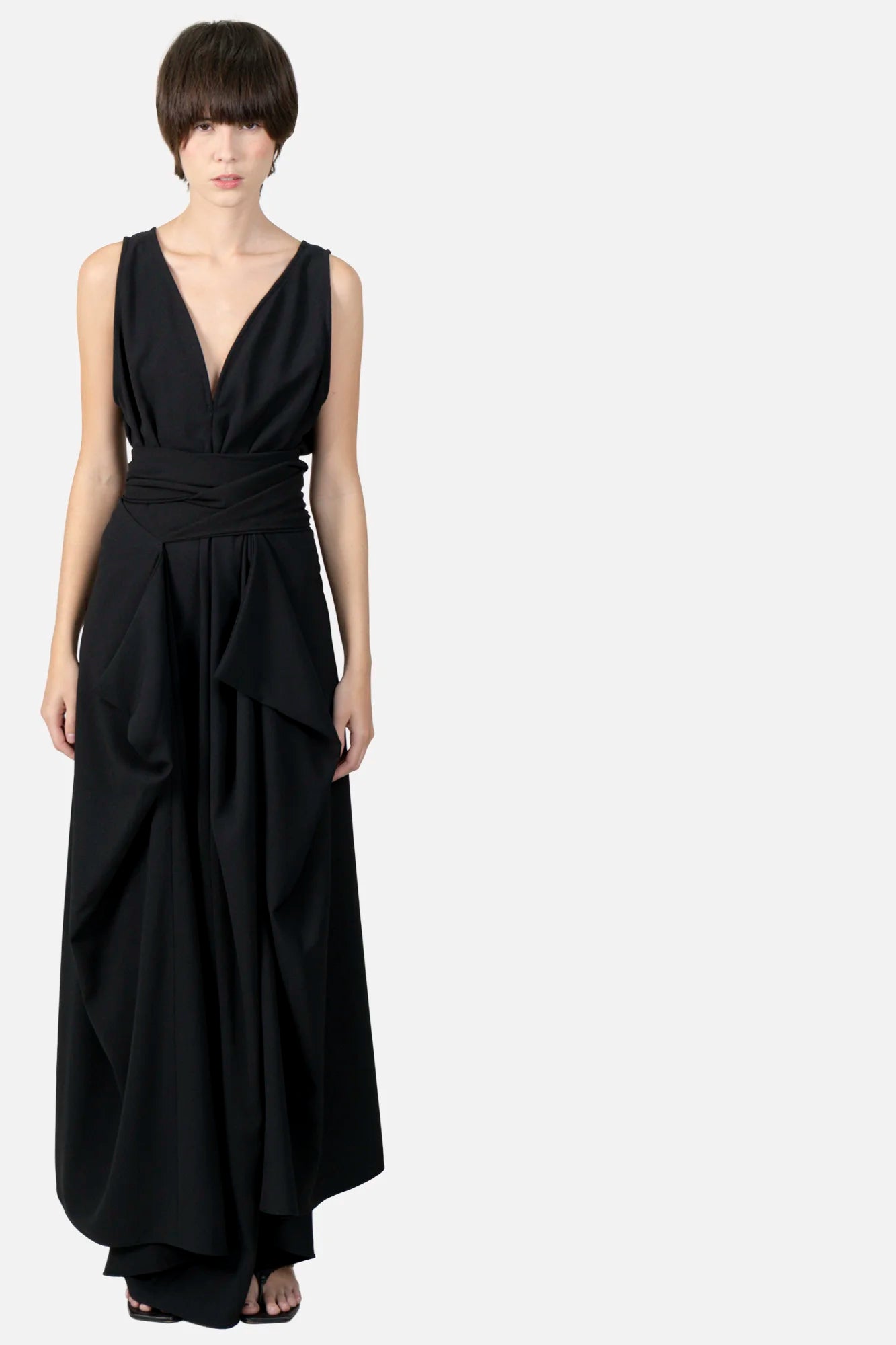 Vestido Preto Assimetrico
