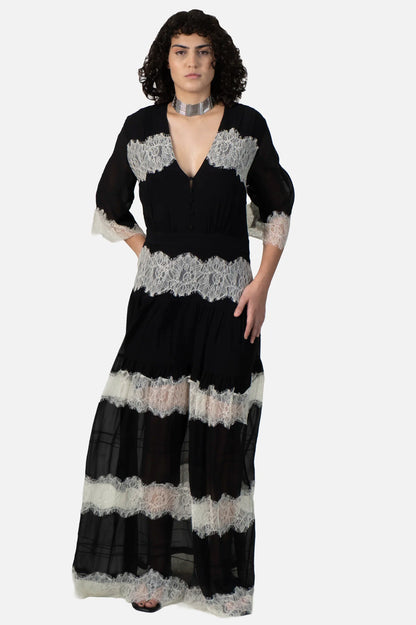 Vestido Preto Renda NK