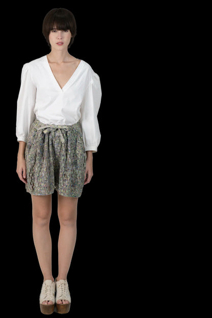 Blusa Branca Detalhe Mixed