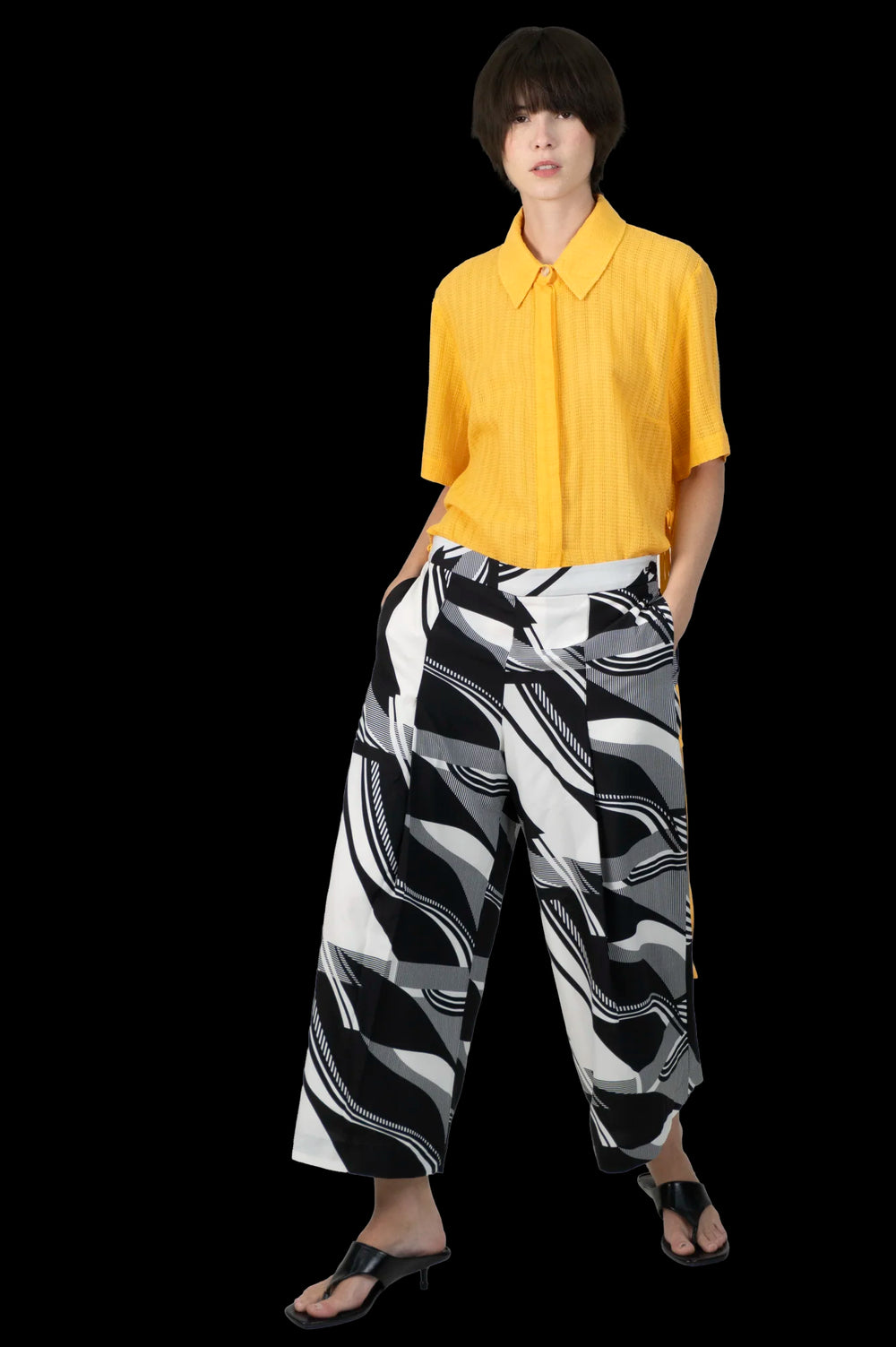 Camisa Amarela Textura