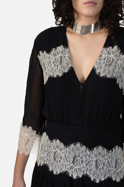 Vestido Preto Renda NK