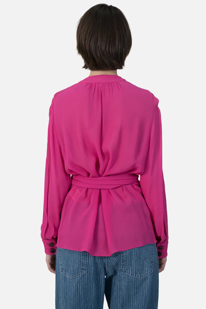 Camisa Rosa Detalhe Cris Barros