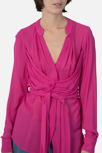 Camisa Rosa Detalhe Cris Barros