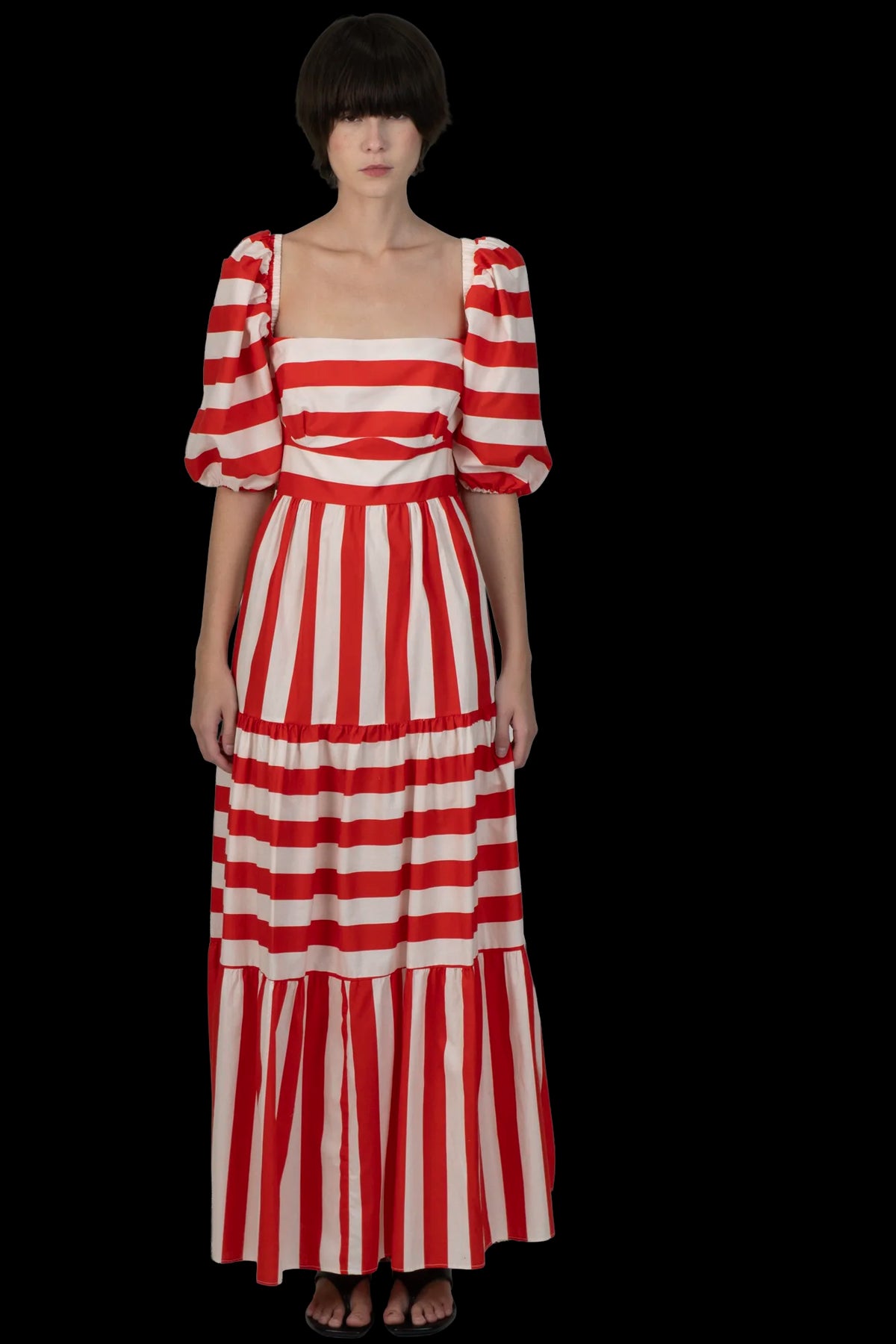 Vestido Bicolor Listrado