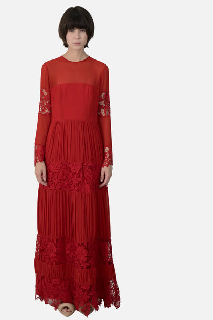 Vestido Vermelho Renda Agilità