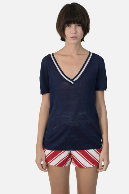 Blusa Bicolor Detalhe Richard's