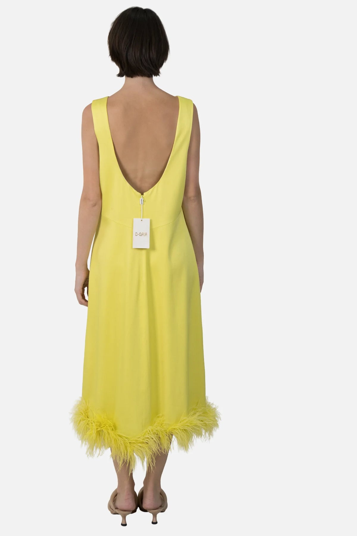Vestido Verde Pluma