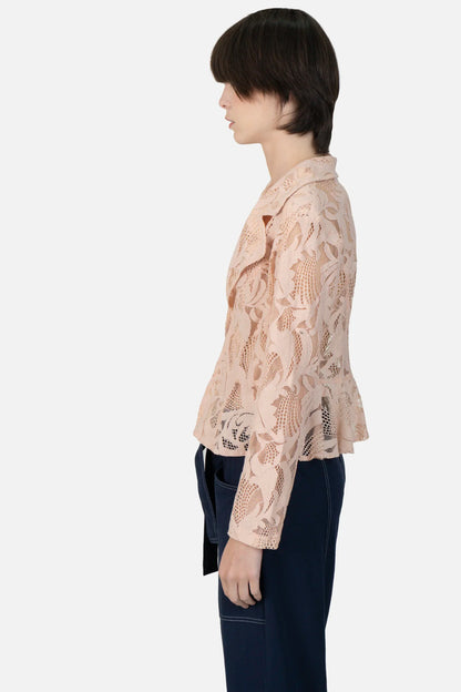 Blazer Color Renda Carol Bassi