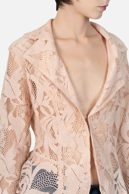 Blazer Color Renda Carol Bassi