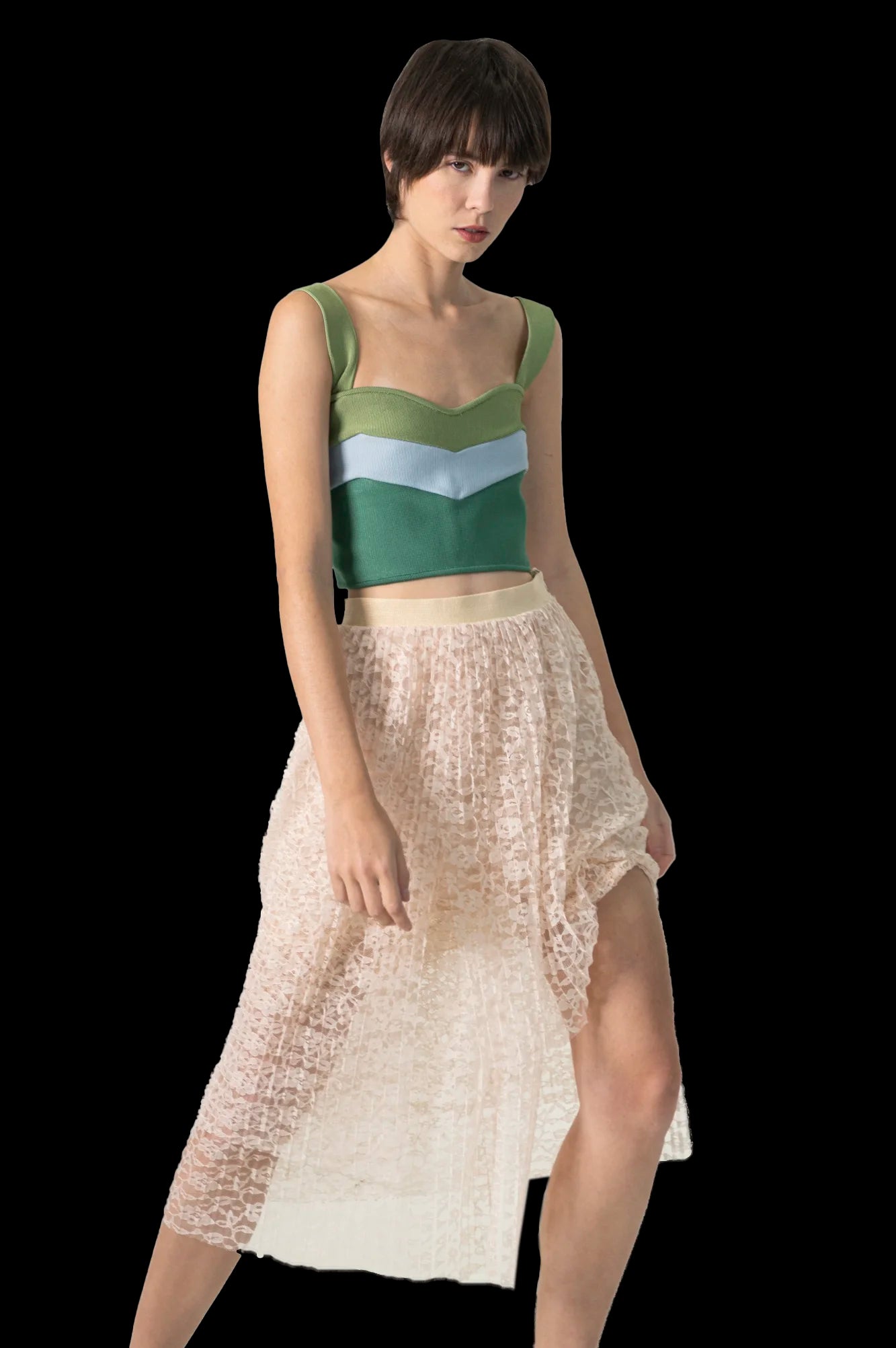 Cropped Tricolor linha